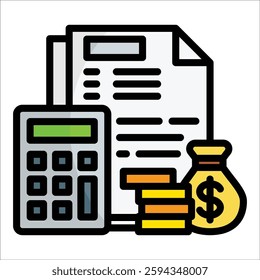 Budget Icon Element For Design