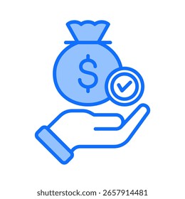 Budgetsymbolelement für Entwurf