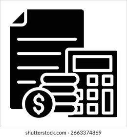 Elemento de icono de presupuesto para diseño