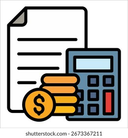 Elemento De Ícone De Orçamento Para Design