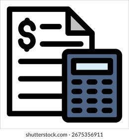 Elemento de icono de presupuesto para diseño