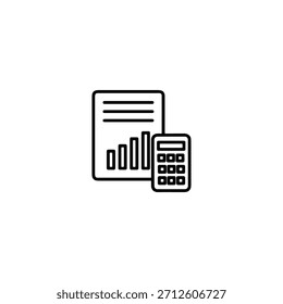 Budget Symbol flaches Vektordesign.