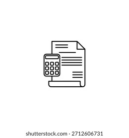 Diseño de Vector plano de icono de presupuesto.