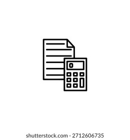 Diseño de Vector plano de icono de presupuesto.