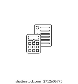 Diseño de Vector plano de icono de presupuesto.
