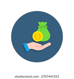 Ícone de Orçamento Ilustração de Vetor Simples