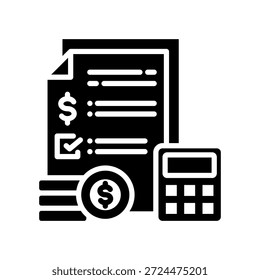 Vektorgrafik des Budgetsymbols