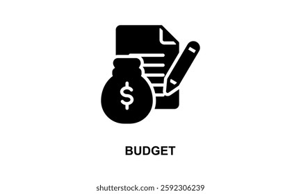Budget Icon Isolated Vector Illustration