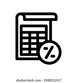 icono presupuestario o logotipo símbolo de signo aislado ilustración vectorial - iconos vectoriales de estilo negro de alta calidad
