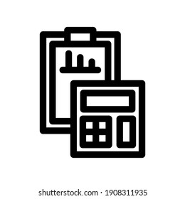 icono presupuestario o logotipo símbolo de signo aislado ilustración vectorial - iconos vectoriales de estilo negro de alta calidad
