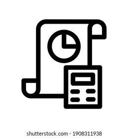 icono presupuestario o logotipo símbolo de signo aislado ilustración vectorial - iconos vectoriales de estilo negro de alta calidad
