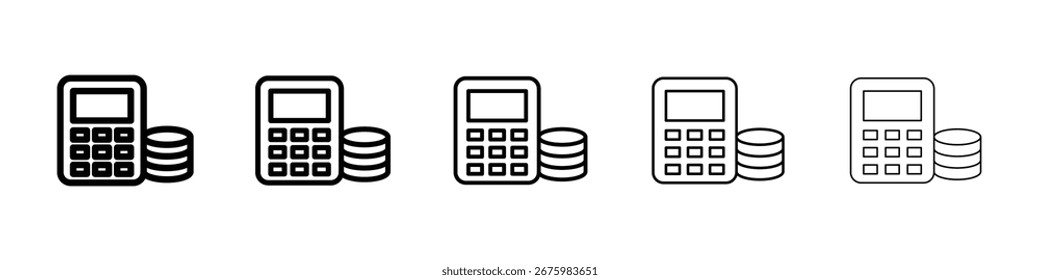 Budget icon for mobile concept and web design.