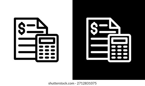 Budget mit Symbolsatz-Design
