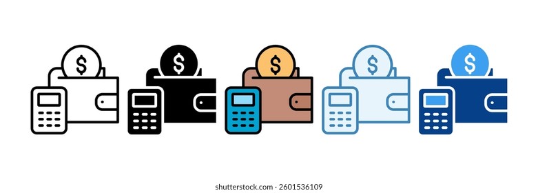 Budget Icon Set Multiple Style Collection