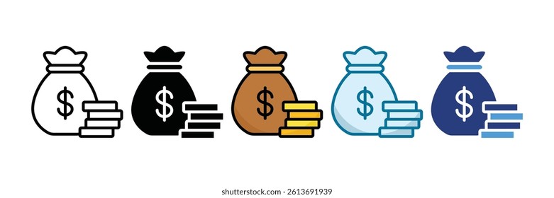 Budget Icon Set Multiple Style Collection