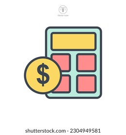 budget icon symbol template for graphic and web design collection logo vector illustration