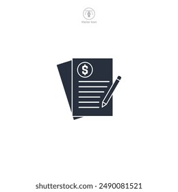 Budget Icon theme symbol vector illustration isolated on white background