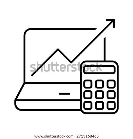 Budget icon vector. bookkeeping illustration sign. Accounting symbol or logo.