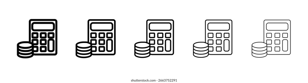 Budget-Symbol, Vektorsammlung. EPS 10