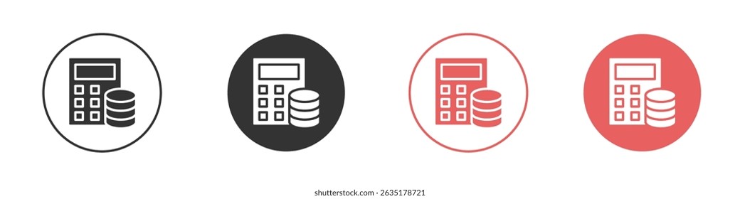 Budget icon vector design template simple and clean style