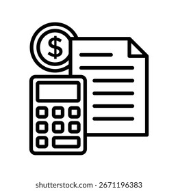 budget icon vector design template simple and clean