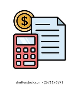 Budget-Symbol, Vektordesign-Vorlage einfach und sauber