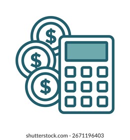 budget icon vector design template simple and clean
