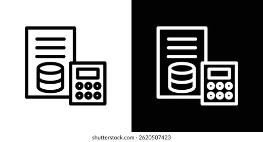 Budget icon vector, illustration logo template in trendy style
