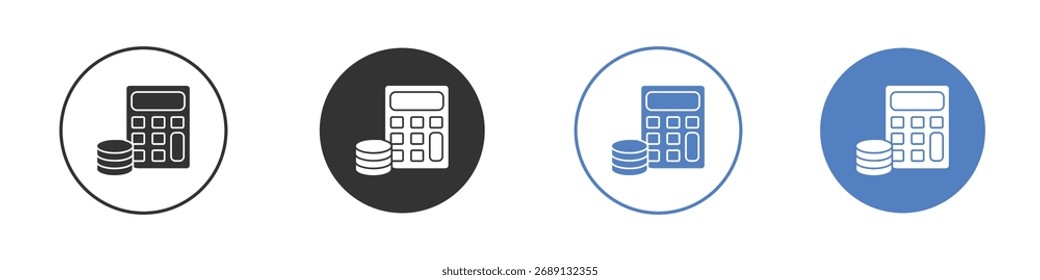 Budgetsymbolvektor. Illustration der Logo-Vorlage