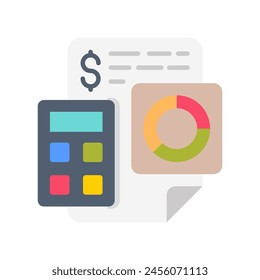 Budget  icon in vector. Logotype
