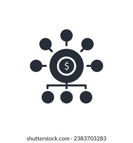 icono de presupuesto. vector.Curso editable.Signo de estilo lineal para uso de diseño web,logotipo.Ilustración de símbolo.