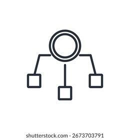 icono de presupuesto. Vector. Trazo editable. signo de estilo lineal para uso Diseño web, logotipo. Ilustración de símbolo.