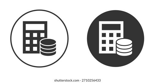 Budget-Symbol für Website-Design, Logo für Web und Apps.