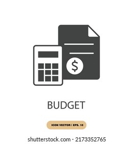 budget icons  symbol vector elements for infographic web