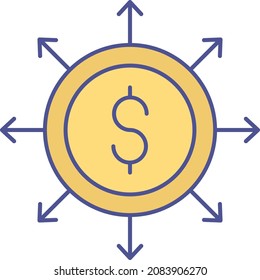 Budget Isolated Vector icon which can easily modify or edit

