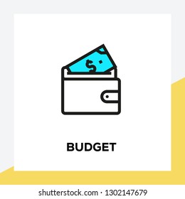 BUDGET LINE ICON SET