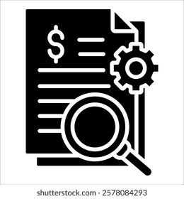 Budget Management Icon Element For Design