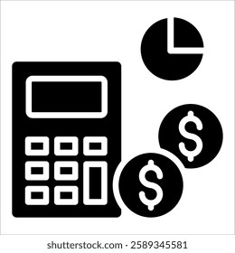 Budget Management Icon Element For Design
