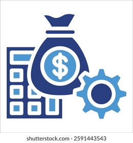 Budget Management Icon Element For Design