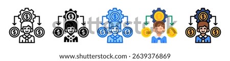 Budget Manager Icon Element For Design