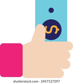Budget Money Finance Icon Vector Flat Illustration