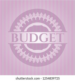 Budget pink emblem