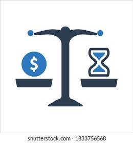 Plan presupuestario, Estimación presupuestaria, icono de planificación monetaria