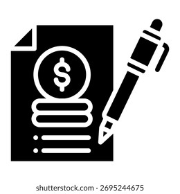 Budget Plan Icon Element For Design