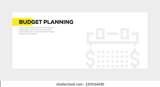 BUDGET PLANNING BANNER CONCEPT
