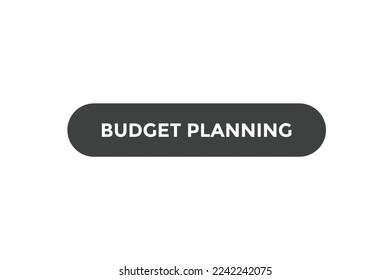 Plantillas de banner web con botón de planificación presupuestaria. Ilustración vectorial
