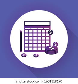 Budget planning concept in flat style. Modern design for money Budget