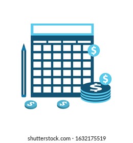 Budget planning concept in flat style. Modern design for money Budget