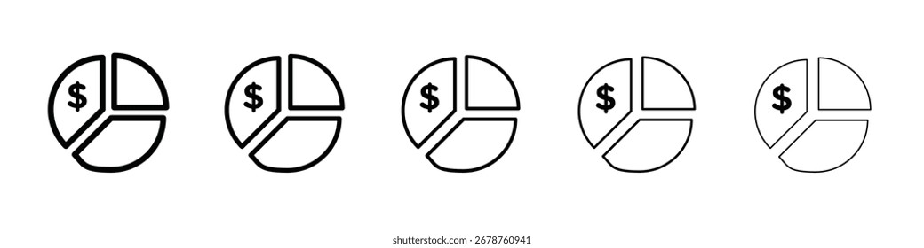 Ícone de planejamento de orçamento design, logotipo, aplicativo, UI. Ilustração vetorial, EPS