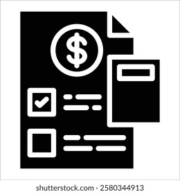 Budget Planning Icon Element For Design